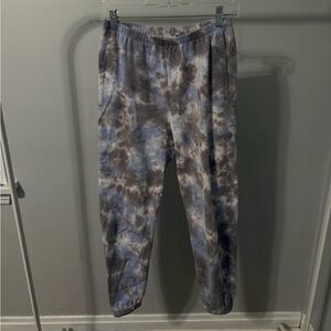 Area 33 Tie-Dye Jogger Pants - Blue & Gray, size small